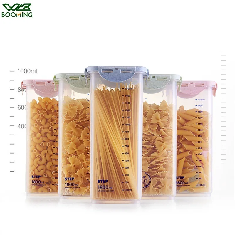 Airtight Cereal Jar - WBBOOMING Khỏe Mạnh Hộp Nhựa Hộp