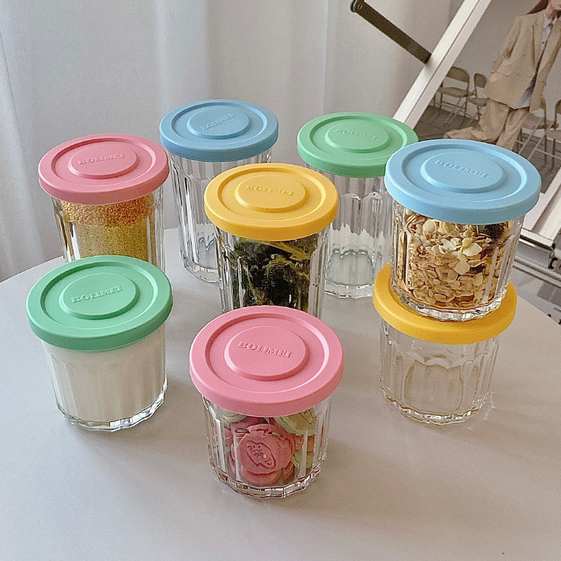 Food Storage Containers Glass - Phối Màu Thủy Tinh Kín Xe
