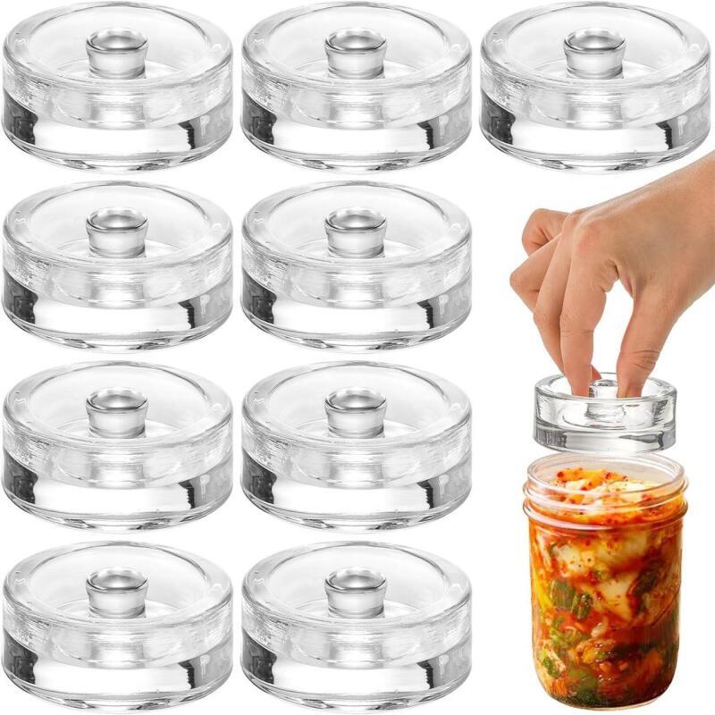 Food Storage Containers Glass - Wide Mouth Fermentation Weight Lid Household