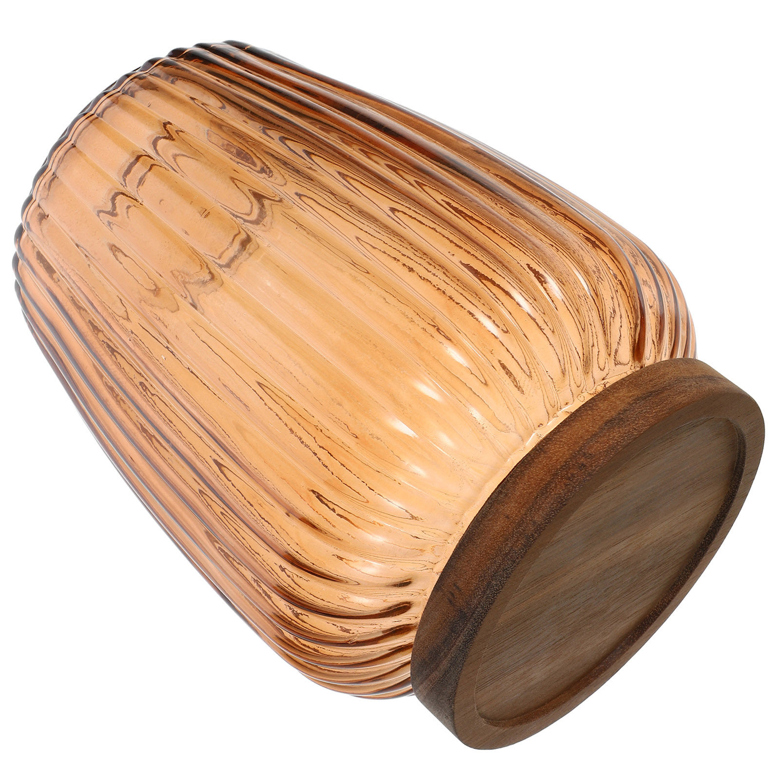 Airtight Cereal Jar - Wood Lid Glass Food Storage Jar