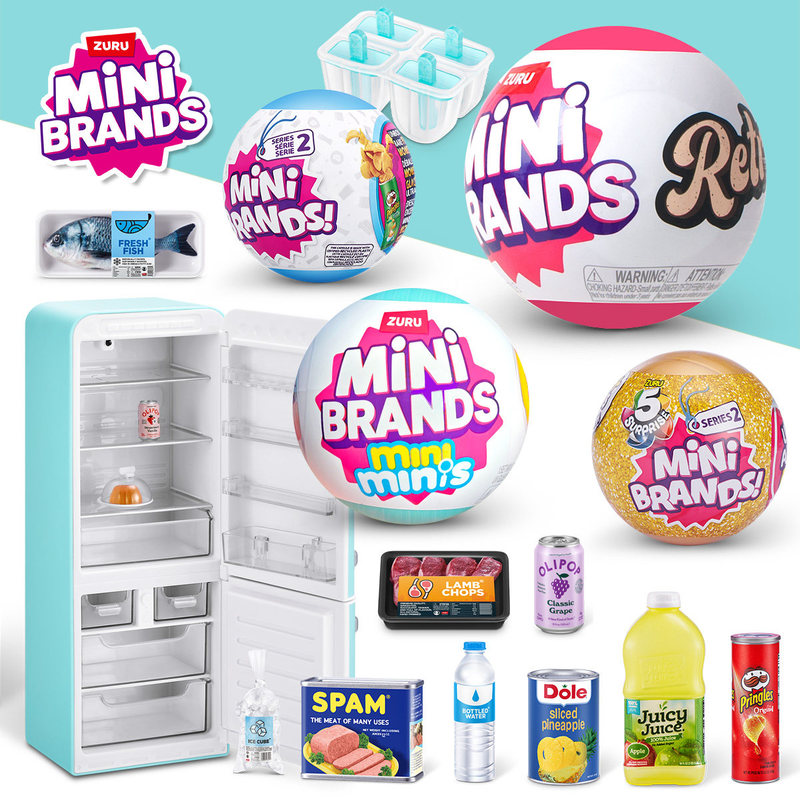 Food Storage Kits - ZURU MINI BRANDS Realistic Miniature Refrigerator