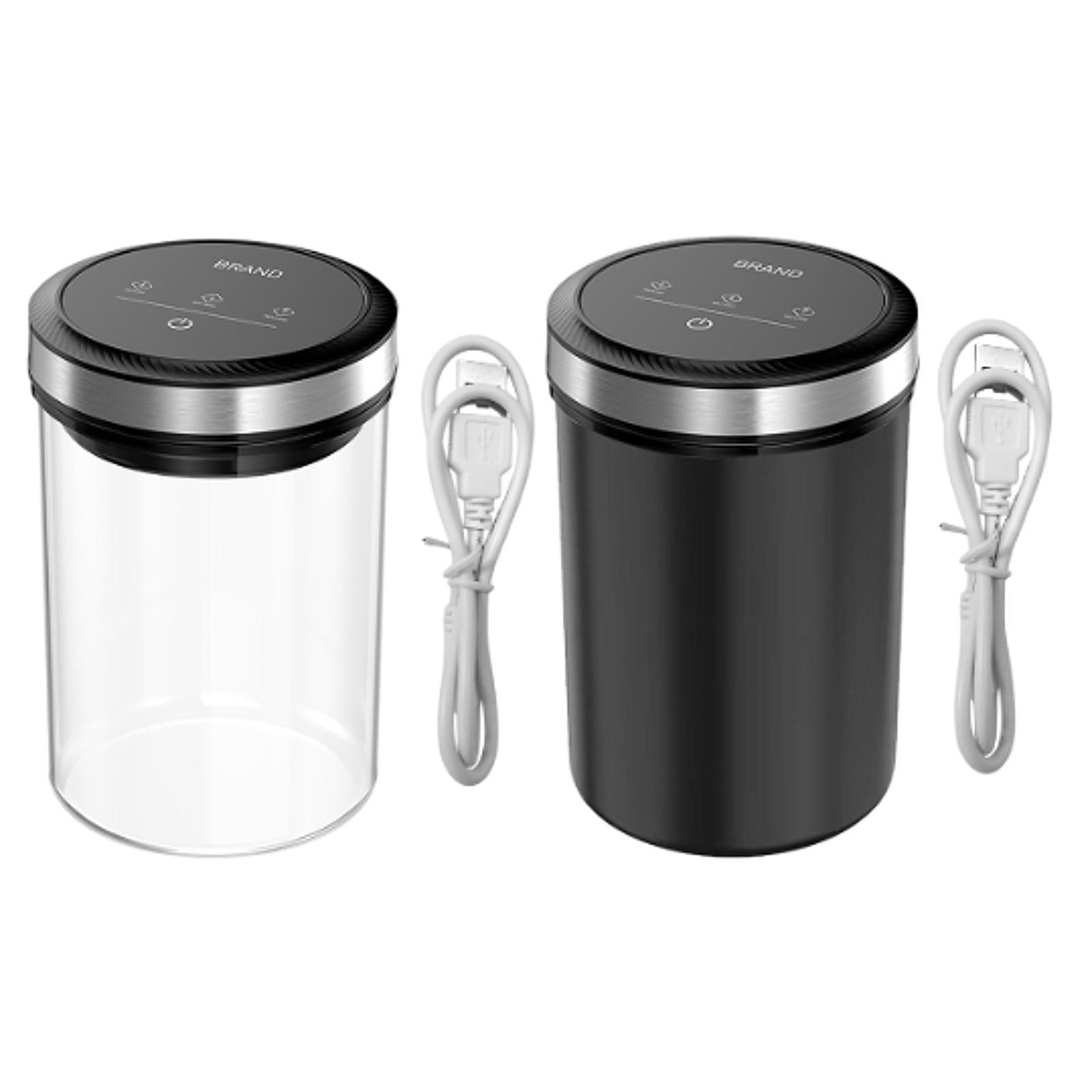Airtight Cereal Jar - Vacuum Cereal Food Container Glass Bottle