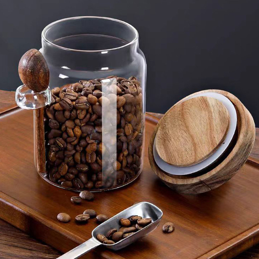 Food Storage For Pantry - Transparent Glass Food Storage Canister with
