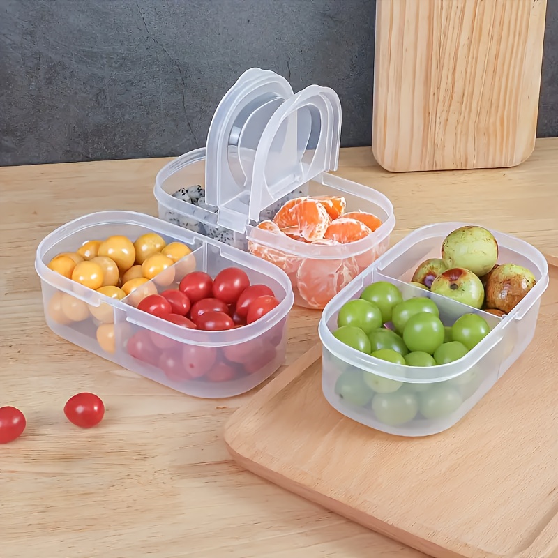 Food Storage Camping - 1/2 pcs Dual Compartment Food Storage