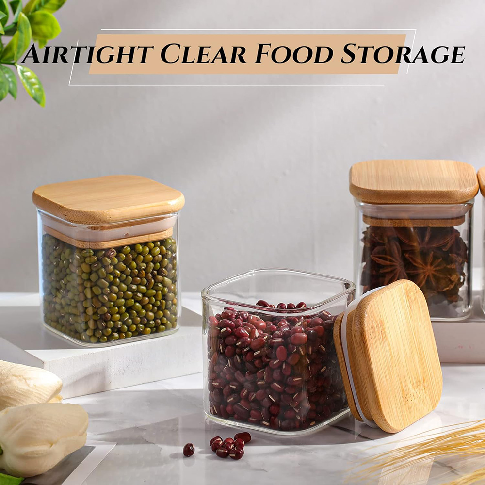 4oz 6Packs Glass Jars Set with - đánh giá và giá Food Storage Glass Container Set