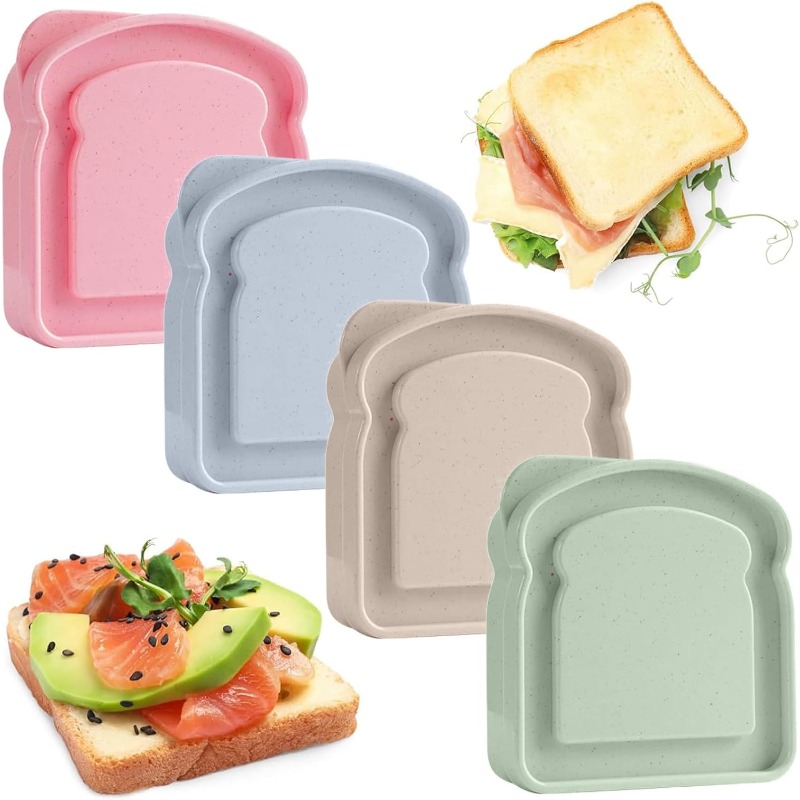 1/4pcs Sandwich Container Lunc - đánh giá và giá Food Storage Camping