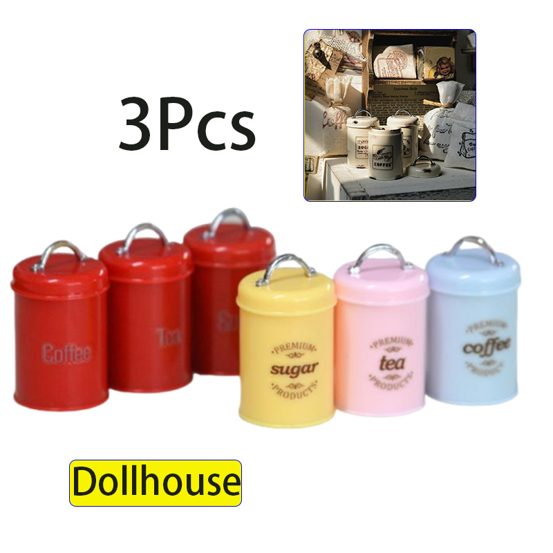 3Pcs Miniature Dollhouse Mini  - đánh giá và giá Food Storage And