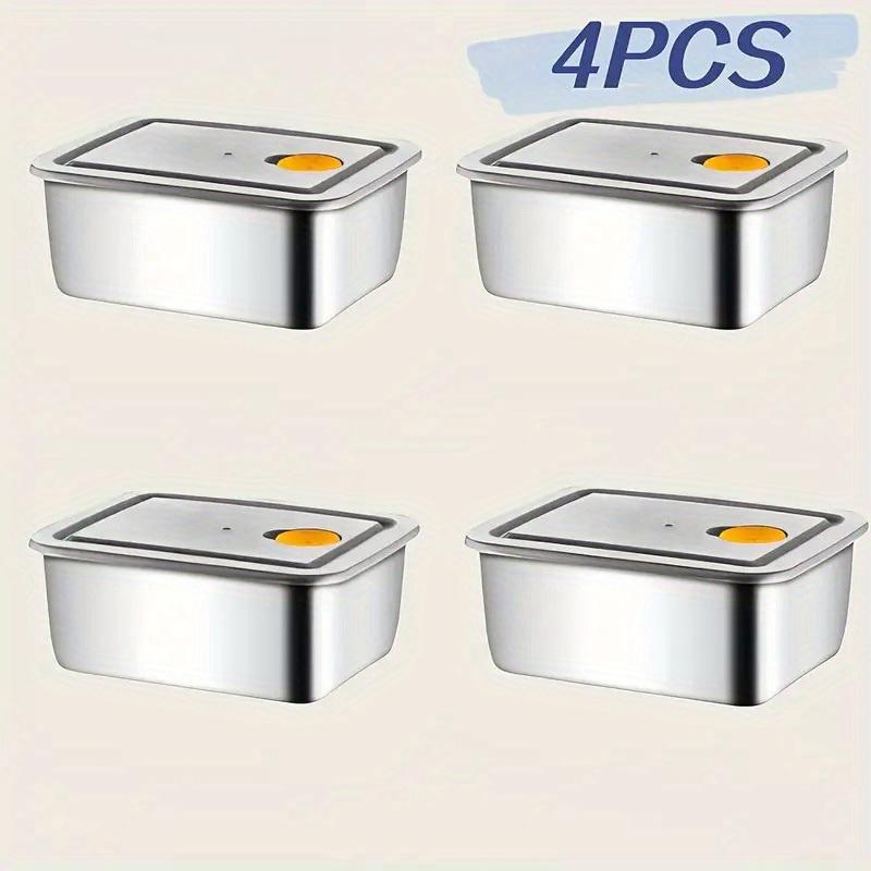 4pc Stainless Steel Food Stora - đánh giá và giá Food Storage For Pantry