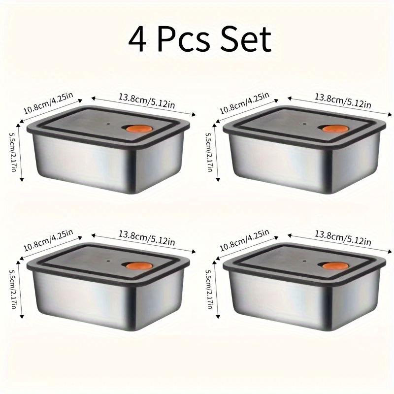 4pc Stainless Steel Food Stora - đánh giá và giá Food Storage For Pantry