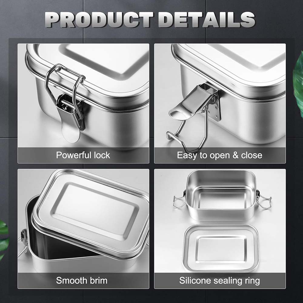 4Pcs Stainless Steel Bento Box - đánh giá và giá Food Storage Underground