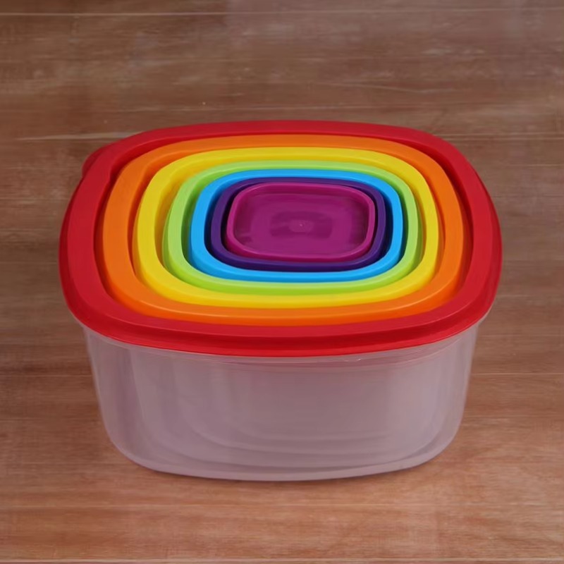 Rainbow 7pcs Food Container Pl - đánh giá và giá Food Storage And