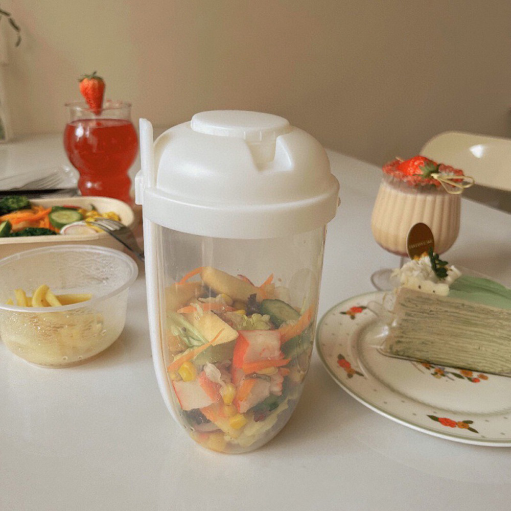 1PC White/Green Portable Bottl - đánh giá và giá Salad Dressing Bottle
