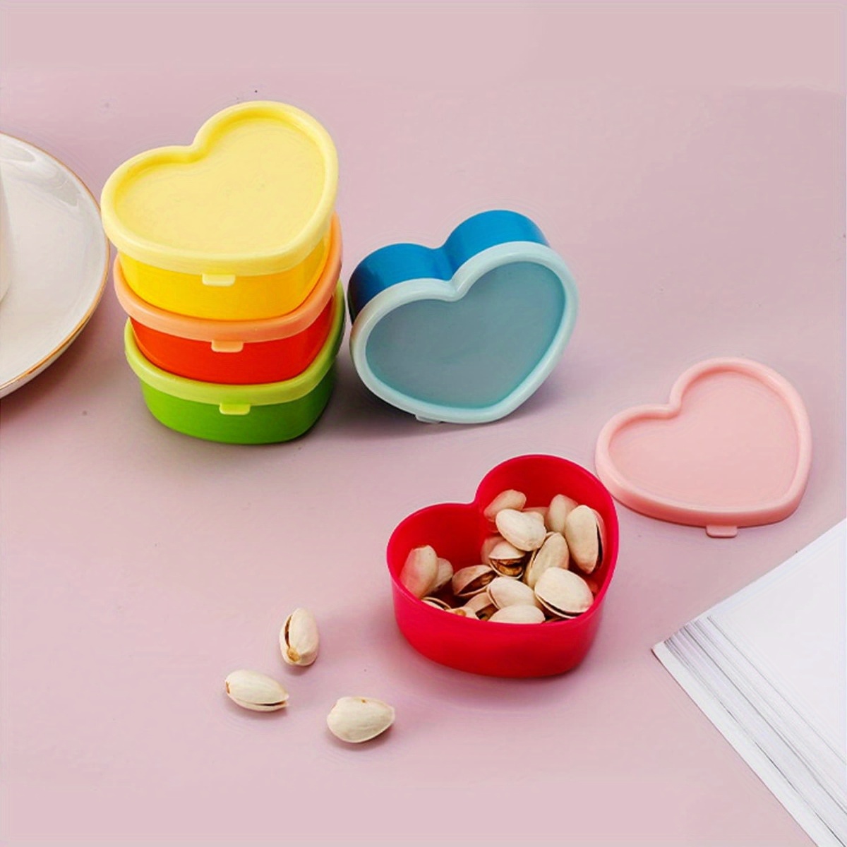 5PCS Mini Lunch Box Condiment  - đánh giá và giá Salad Dressing Bottle