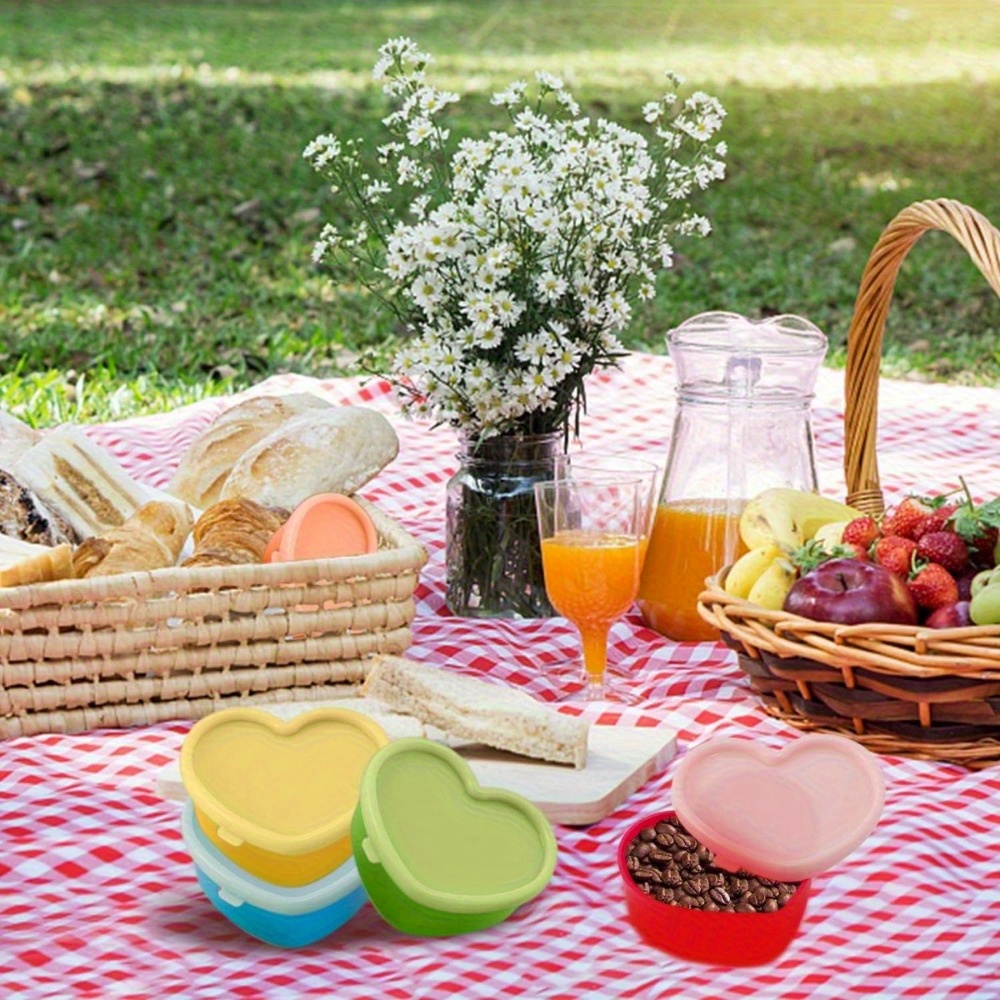 5PCS Mini Lunch Box Condiment  - đánh giá và giá Salad Dressing Bottle