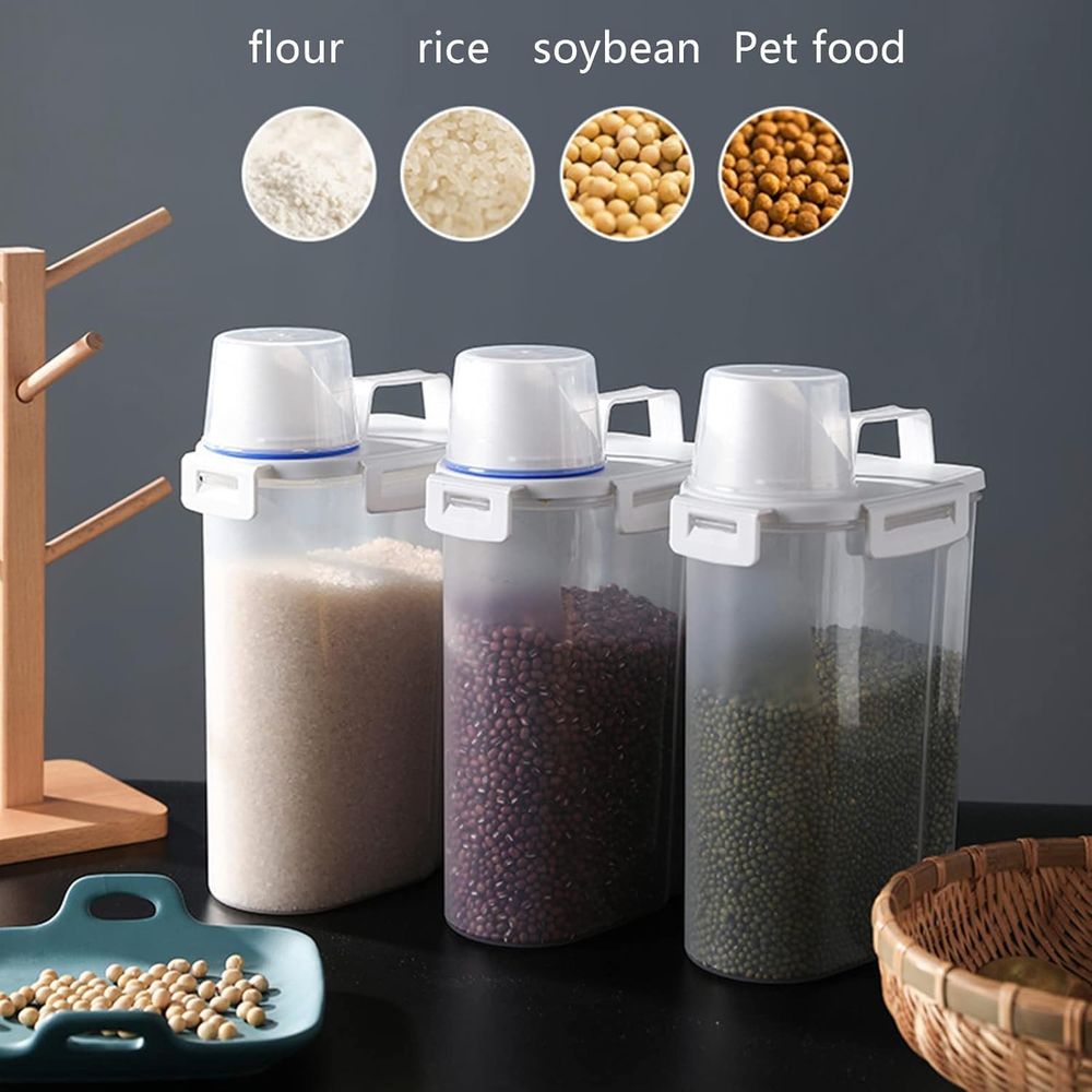 5.5 Lbs Rice Airtight Dry Food - đánh giá và giá Food Storage No Plastic