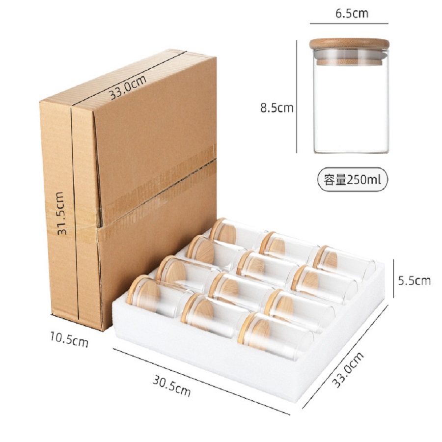 12pcs/set Airtight Glass Stora - đánh giá và giá Food Storage Glass Container Set