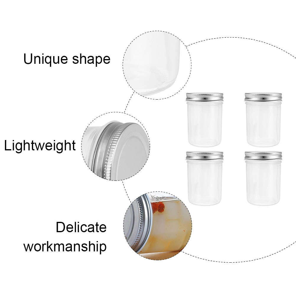 4Pcs Jam Canning Jars Glass Se - đánh giá và giá Food Storage Containers Glass