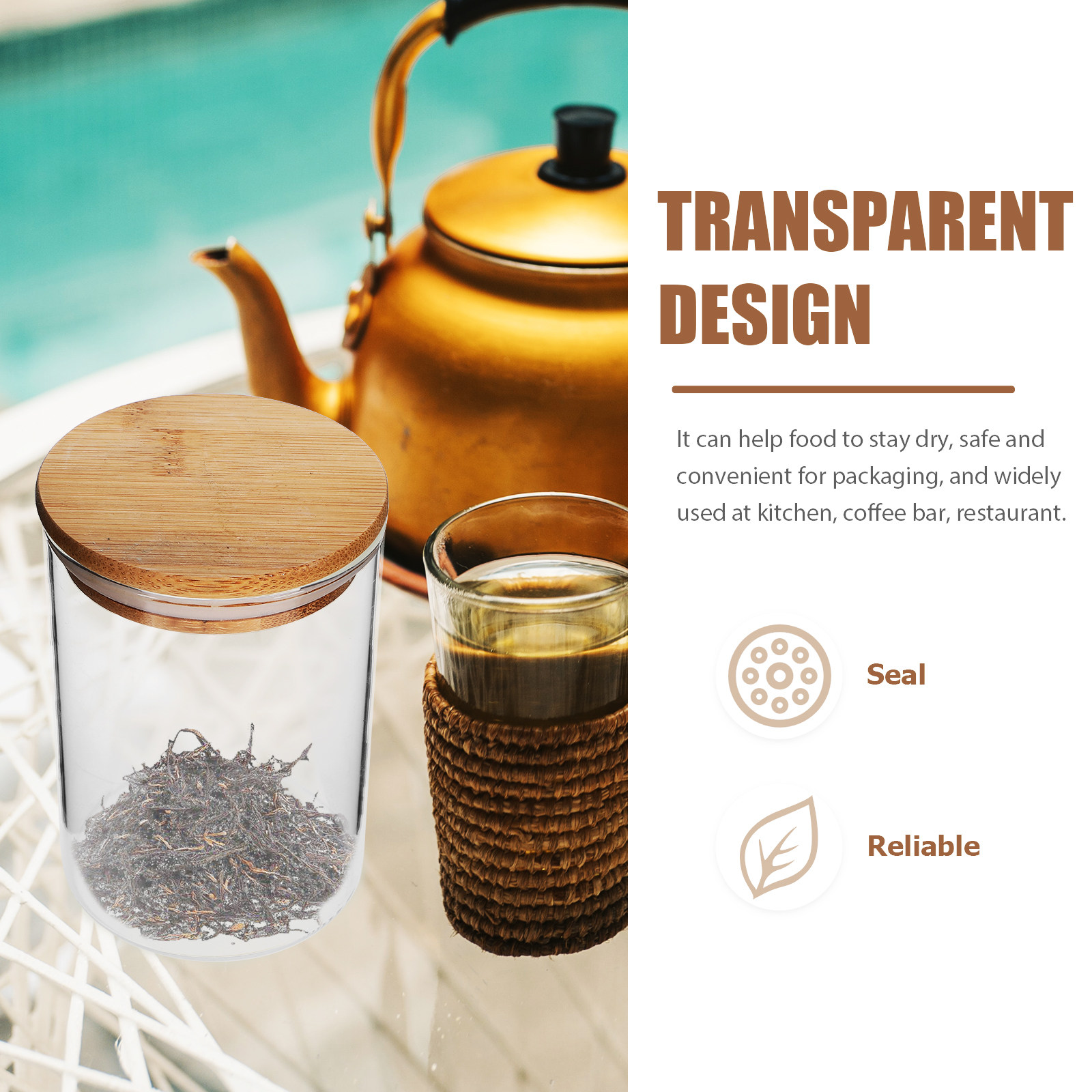 3Pcs Glass Sealed Jar Kitchen  - đánh giá và giá Airtight Cereal Jar