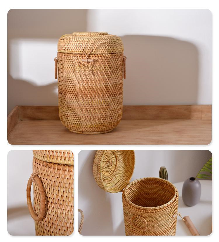Handwoven Rattan Tea Storage B - đánh giá và giá Food Storage Underground