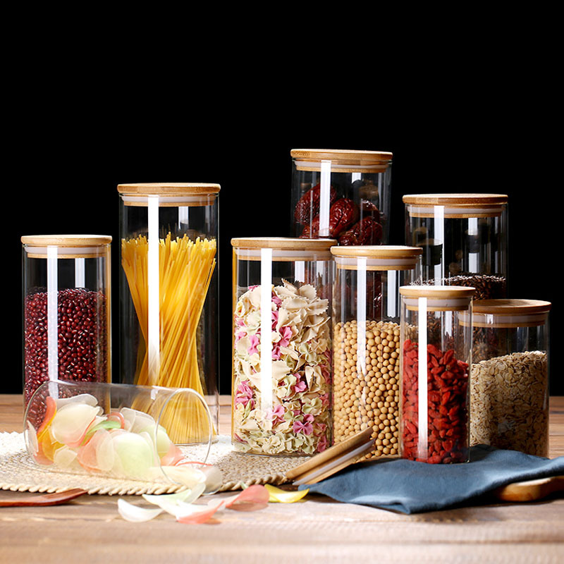 Glass Food Storage Jars with A - đánh giá và giá Airtight Cereal Jar