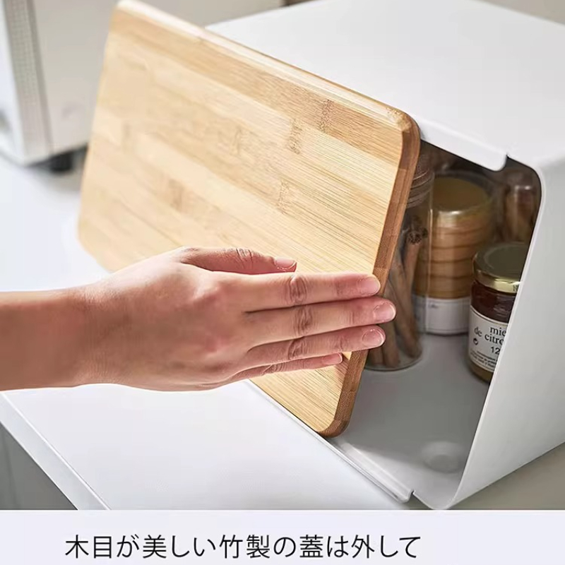 Bamboo Bread Box for Kitchen S - đánh giá và giá Food Storage For Pantry