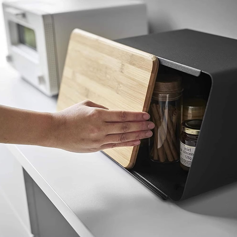 Bamboo Bread Box for Kitchen S - đánh giá và giá Food Storage For Pantry