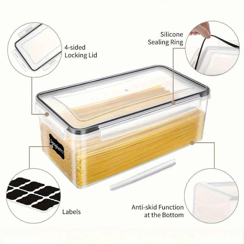 4 Pack 3.5 L Airtight Food Sto - đánh giá và giá Food Storage For Pantry