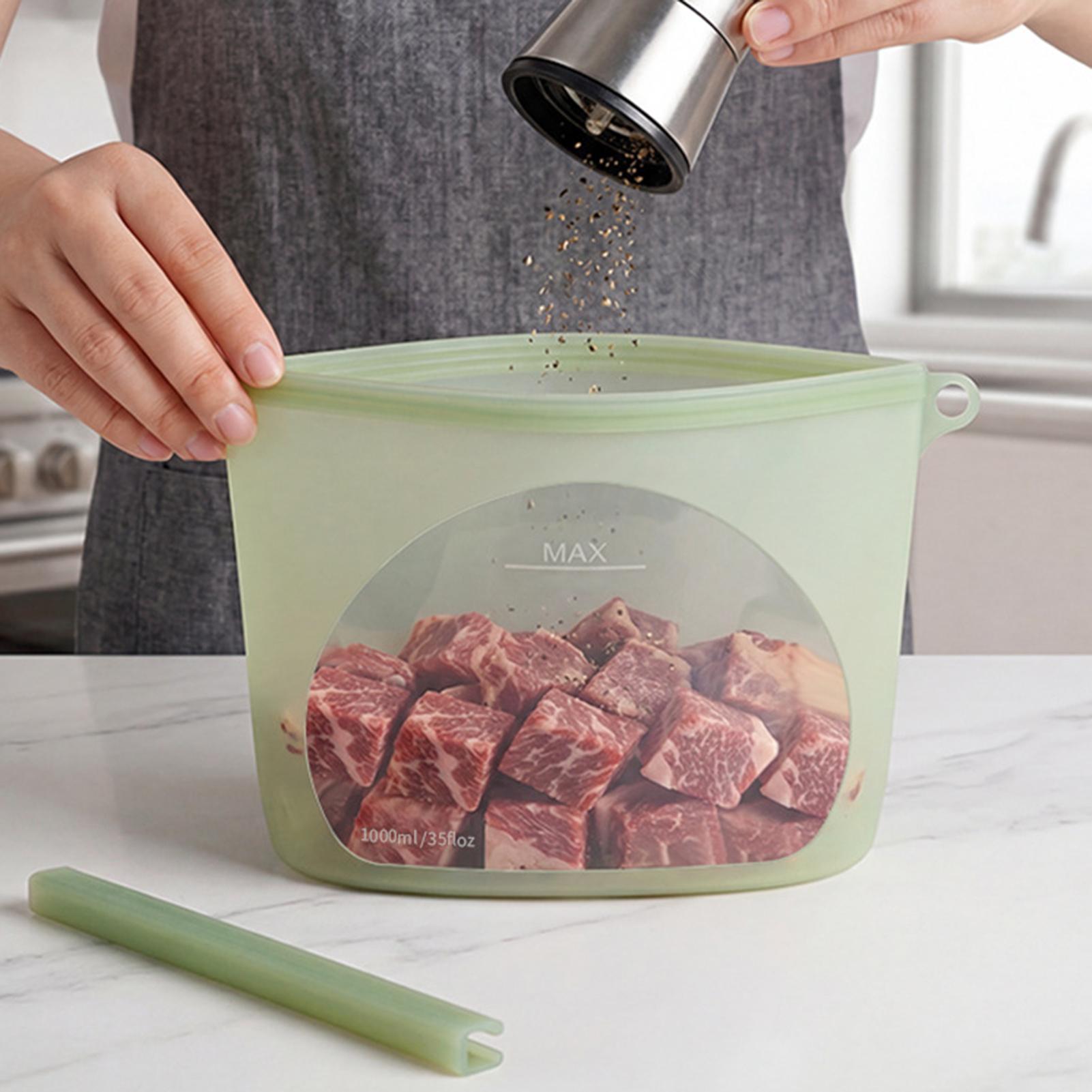 Silicone Food Storage Bags Lea - đánh giá và giá Food Storage Ziploc