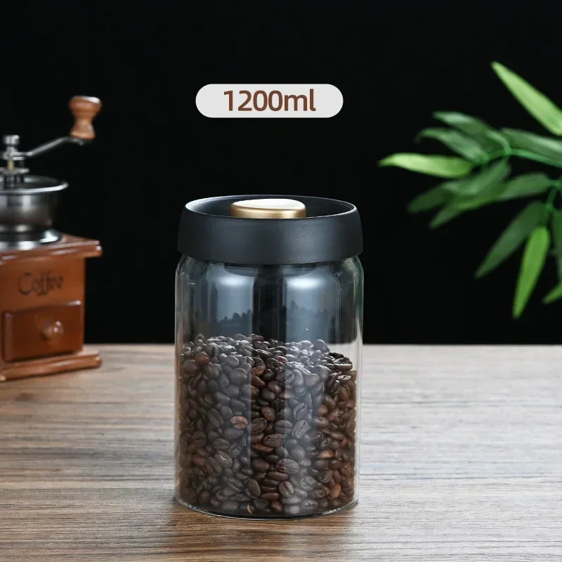 Coffee beans vacuum sealed jar - đánh giá và giá Food Storage Glass Container Set