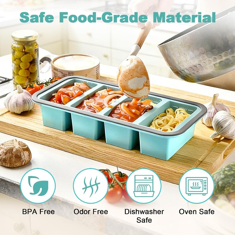 Silicone Freezer Molds with Li - đánh giá và giá Food Storage Large