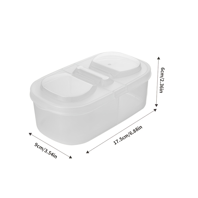 1/2 pcs Dual Compartment Food  - đánh giá và giá Food Storage Camping
