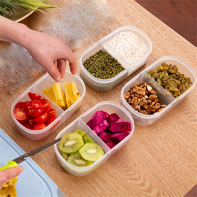 1/2 pcs Dual Compartment Food  - đánh giá và giá Food Storage Camping