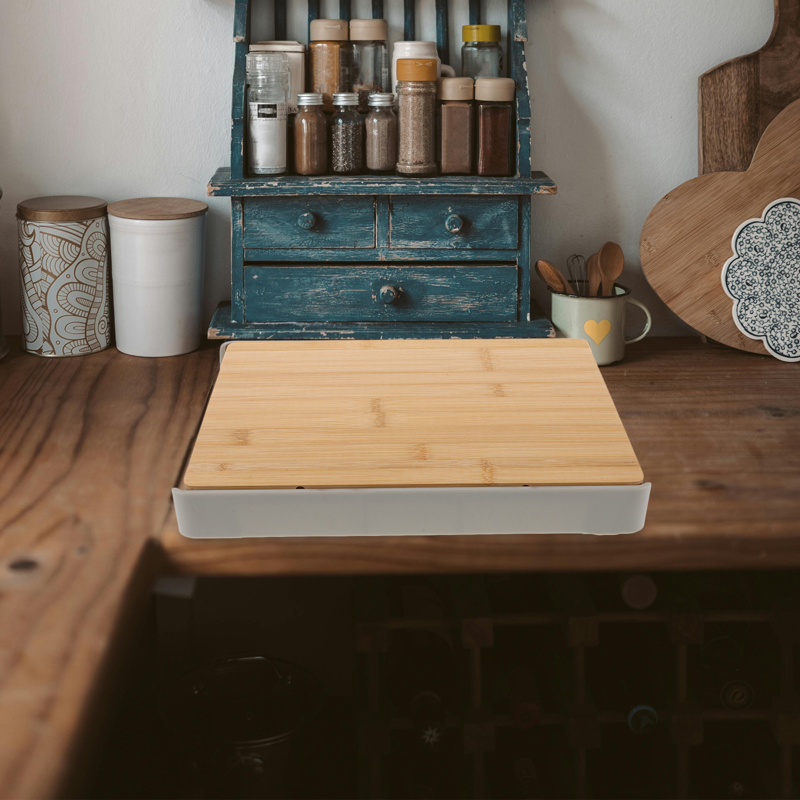 Cutting Board with Slide-Out S - đánh giá và giá Food Storage And
