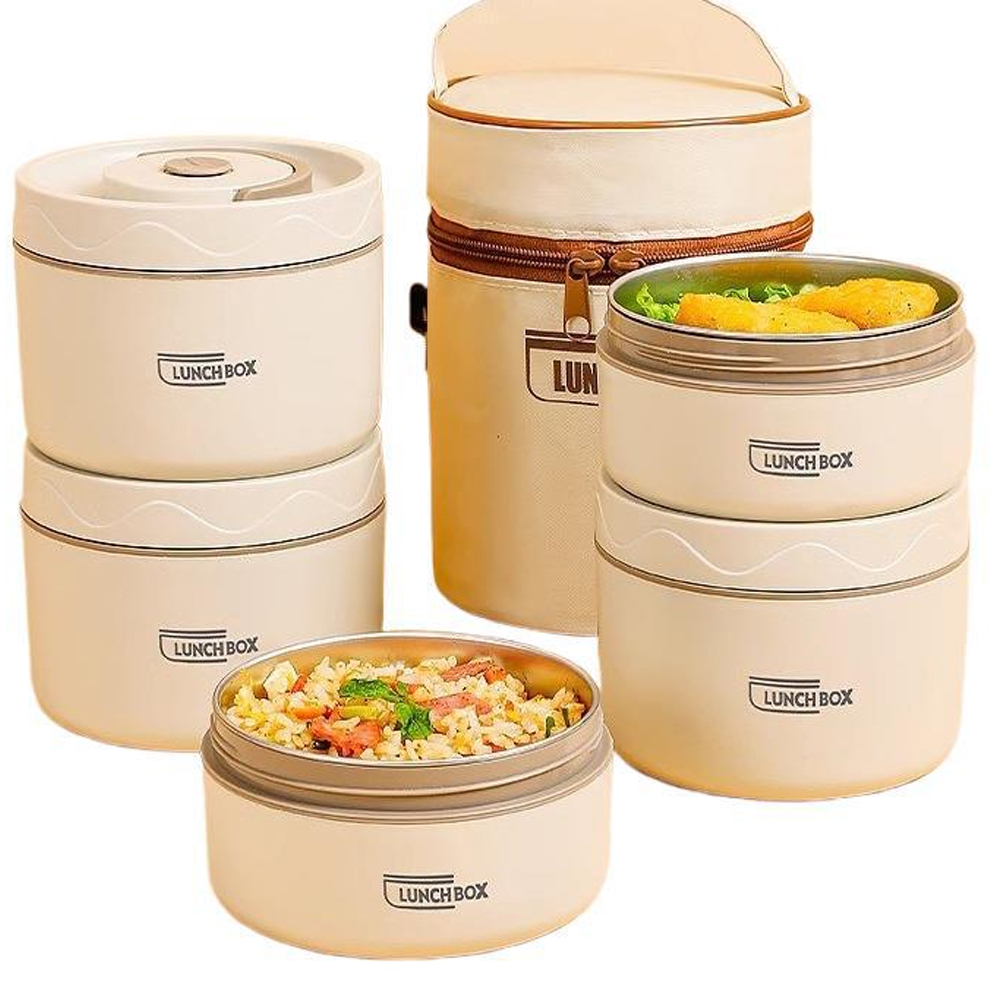 3pcs Insulated Lunch Box 304 S - đánh giá và giá Food Storage Kits