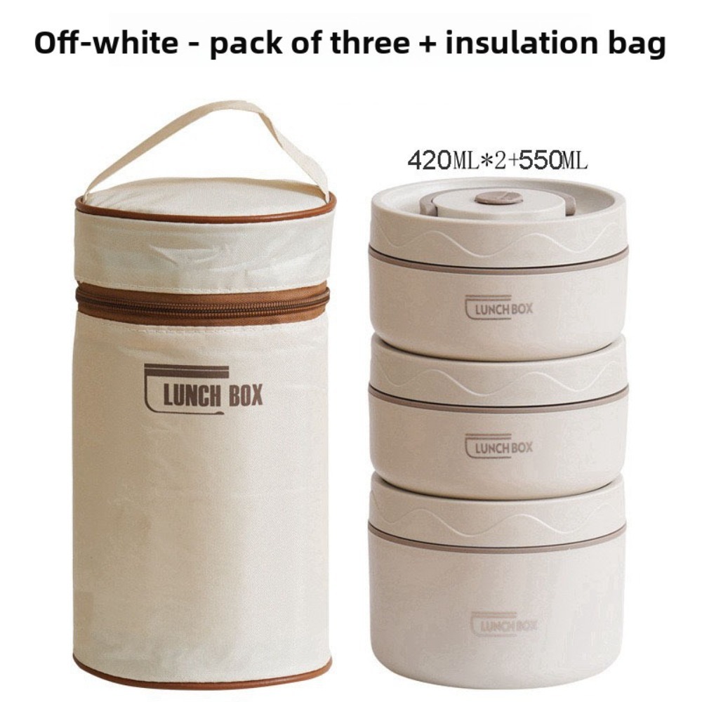 3pcs Insulated Lunch Box 304 S - đánh giá và giá Food Storage Kits