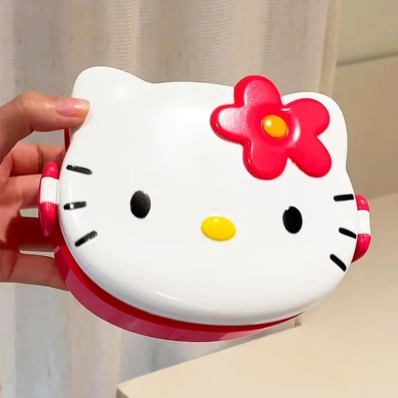 Cute Hello Kitty Shaped Lunch  - đánh giá và giá Food Storage No Plastic