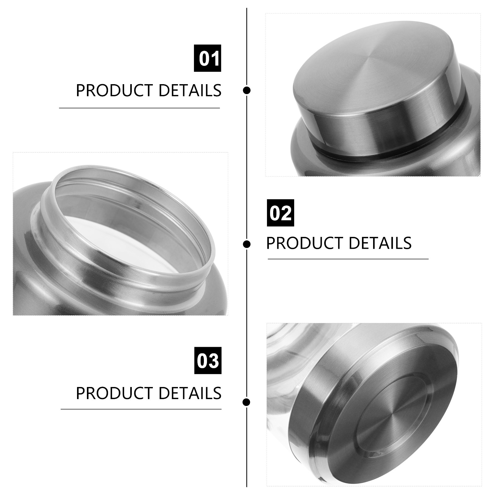 Stainless Steel Food Storage J - đánh giá và giá Airtight Cereal Jar