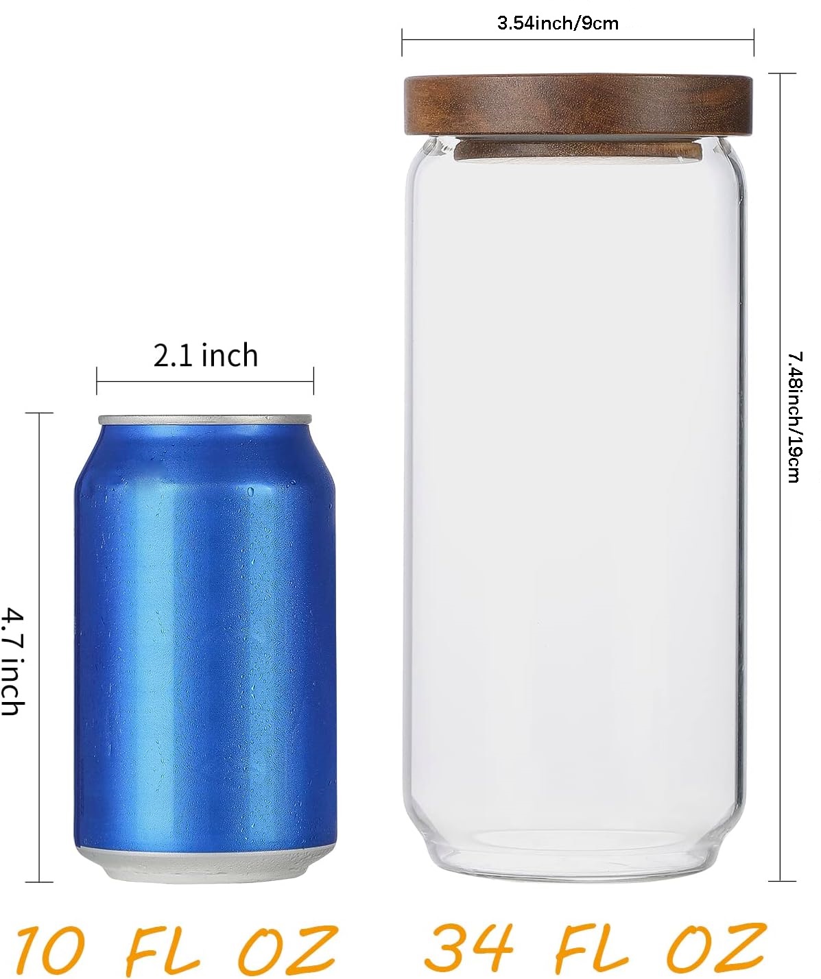 4 Pack 34 OZ Glass Jars with W - đánh giá và giá Food Storage Glass Container Set