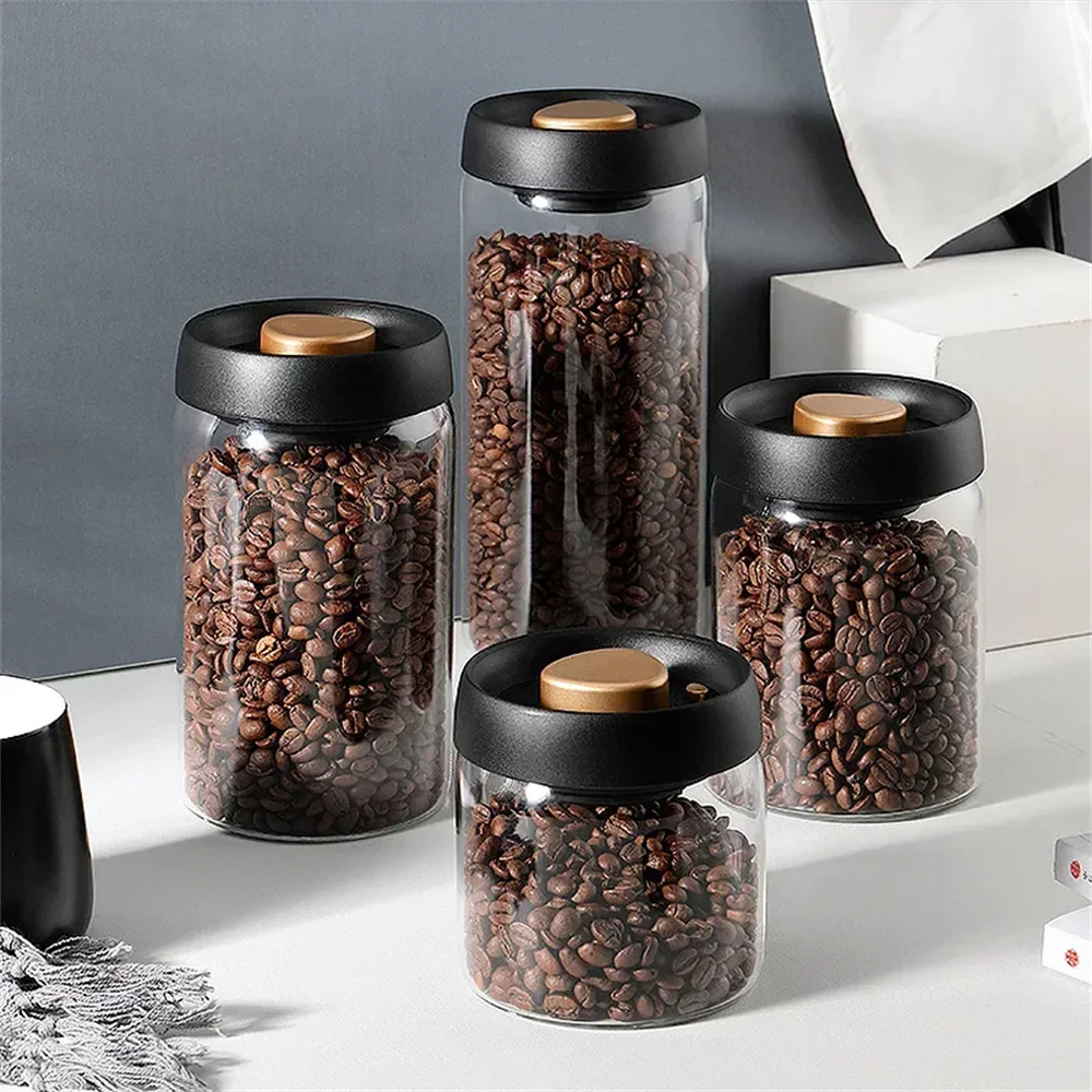 Coffee Beans Vacuum Sealed Tan - đánh giá và giá Food Storage Glass Container Set