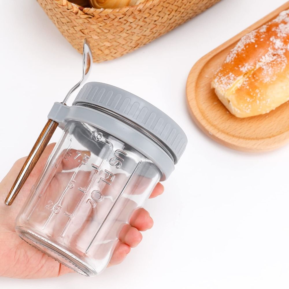 Yogurt Jar 350ml Overnight Oat - đánh giá và giá Food Storage Glass Container Set