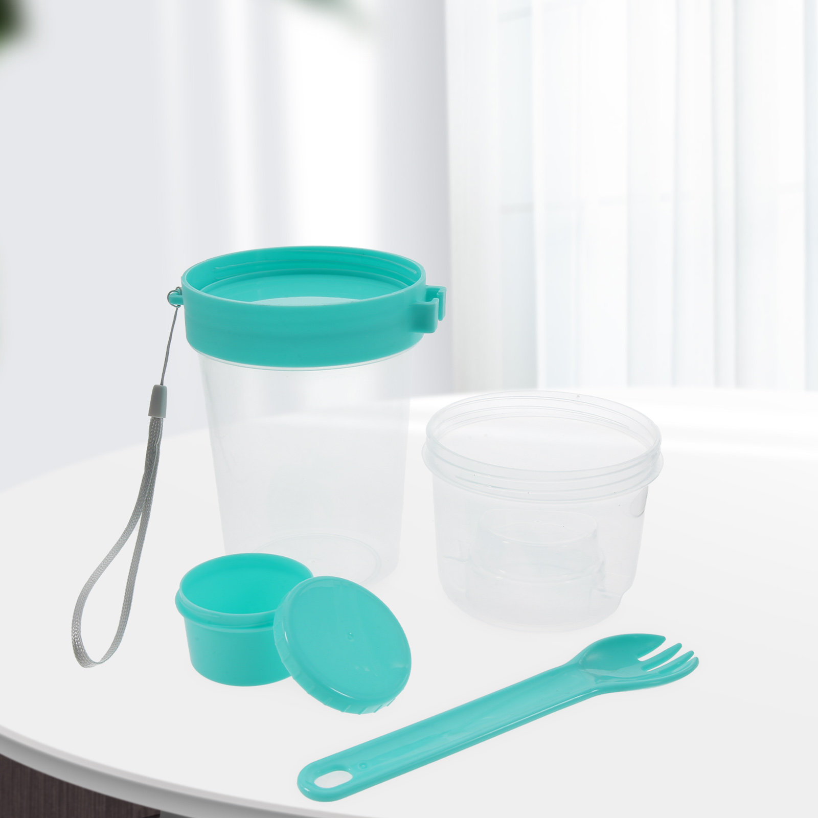 1Set Portable Salad Cup Double - đánh giá và giá Airtight Cereal Jar