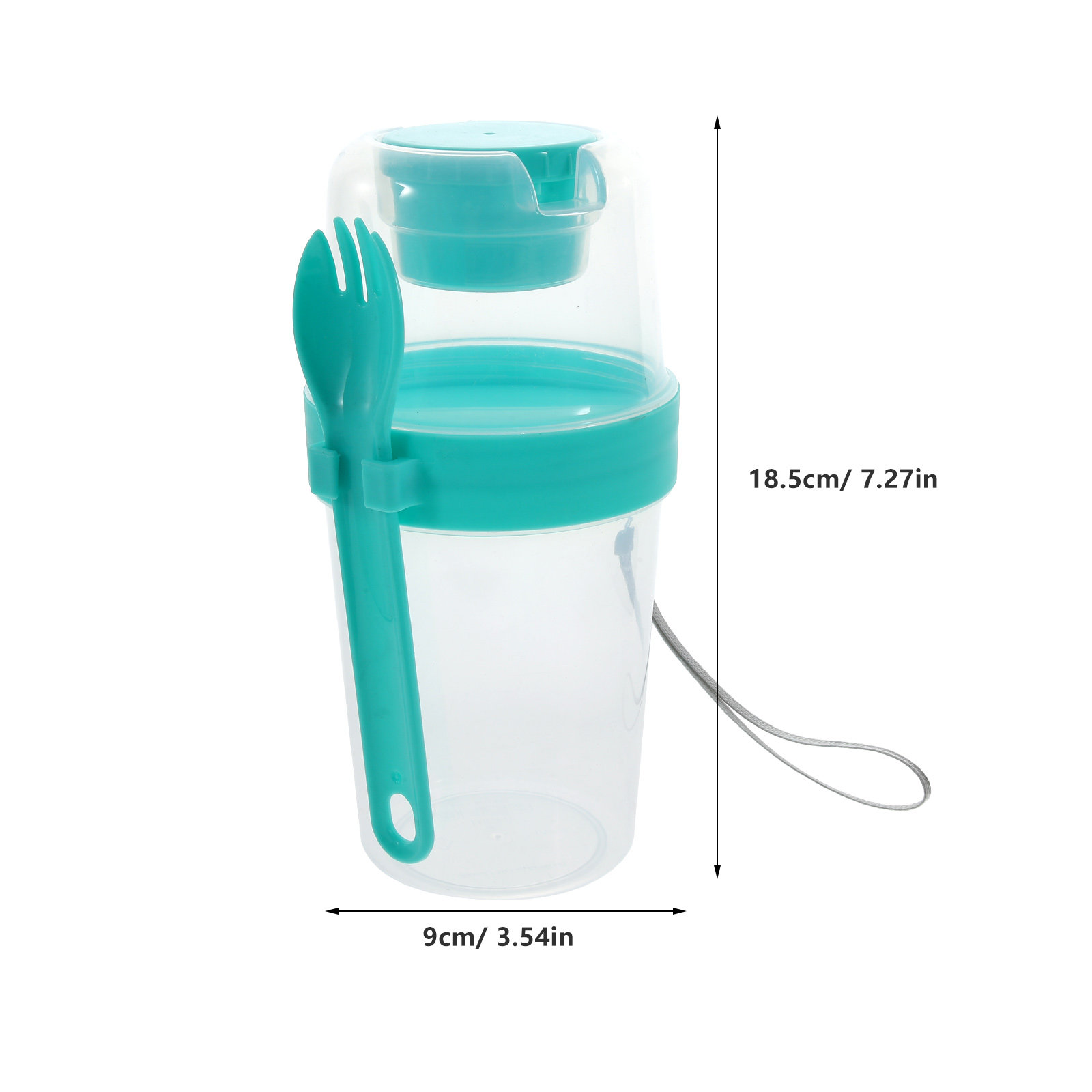 1Set Portable Salad Cup Double - đánh giá và giá Airtight Cereal Jar